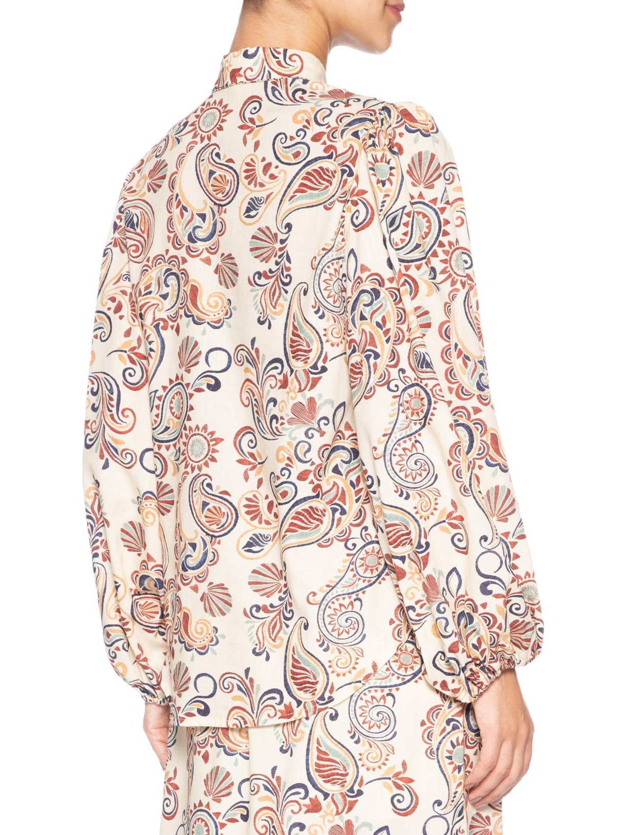 Camisa Feminina Estampa Verano Bege Dress To