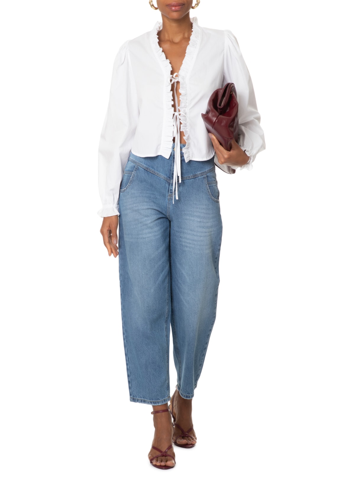 Camisa Feminina Eunice Branco Iorane