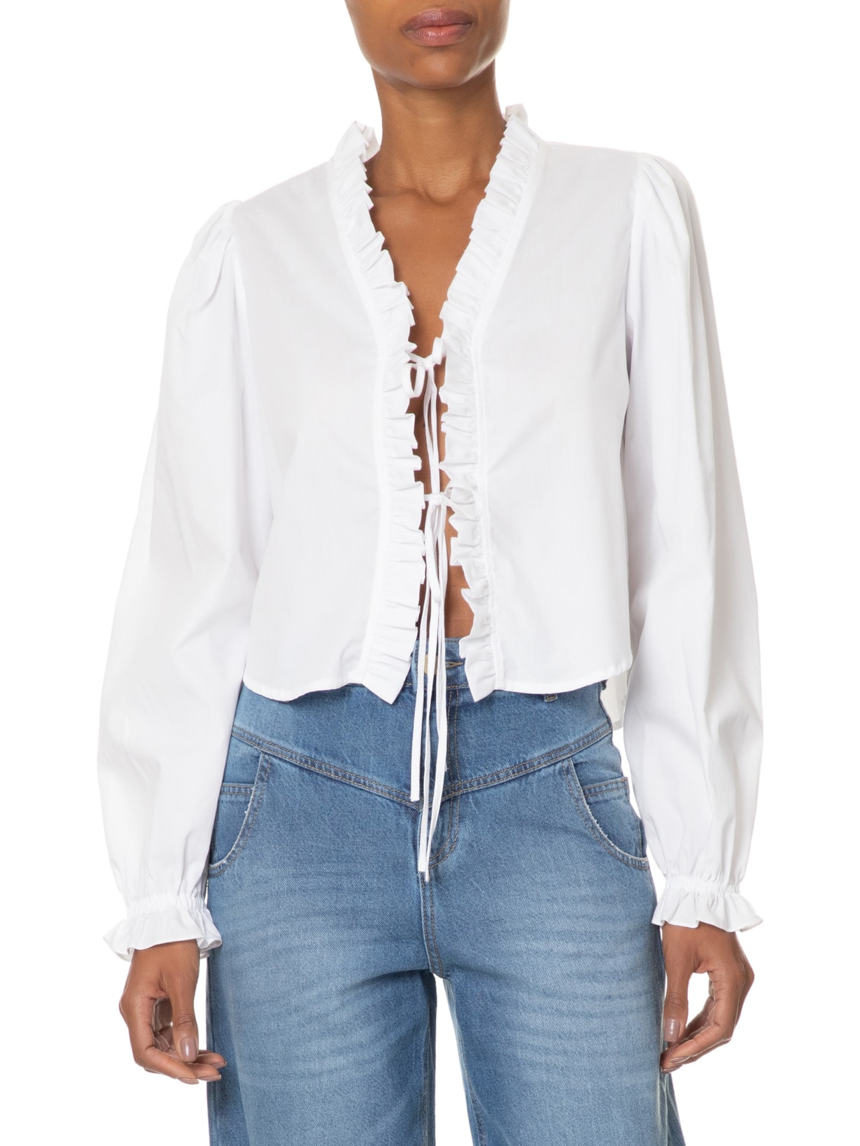 Camisa Feminina Eunice Branco Iorane