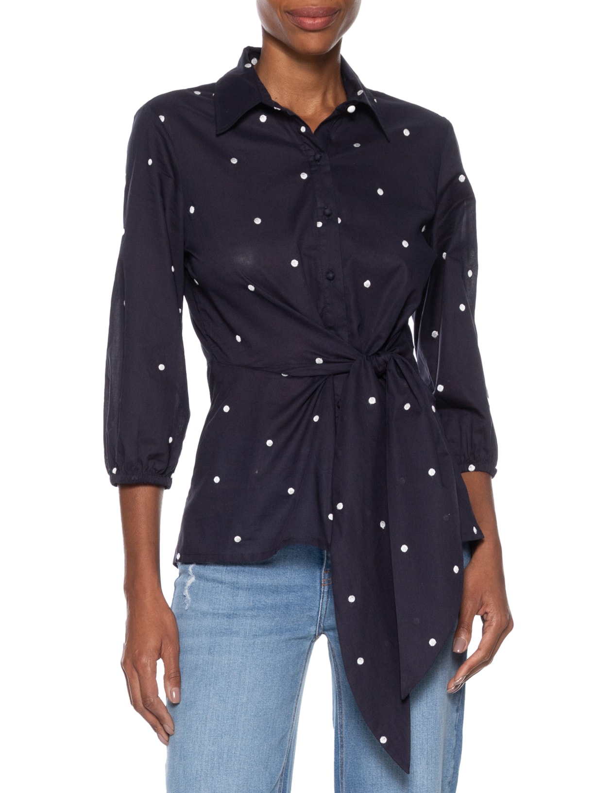 Camisa Feminina Eva Azul Le Lis