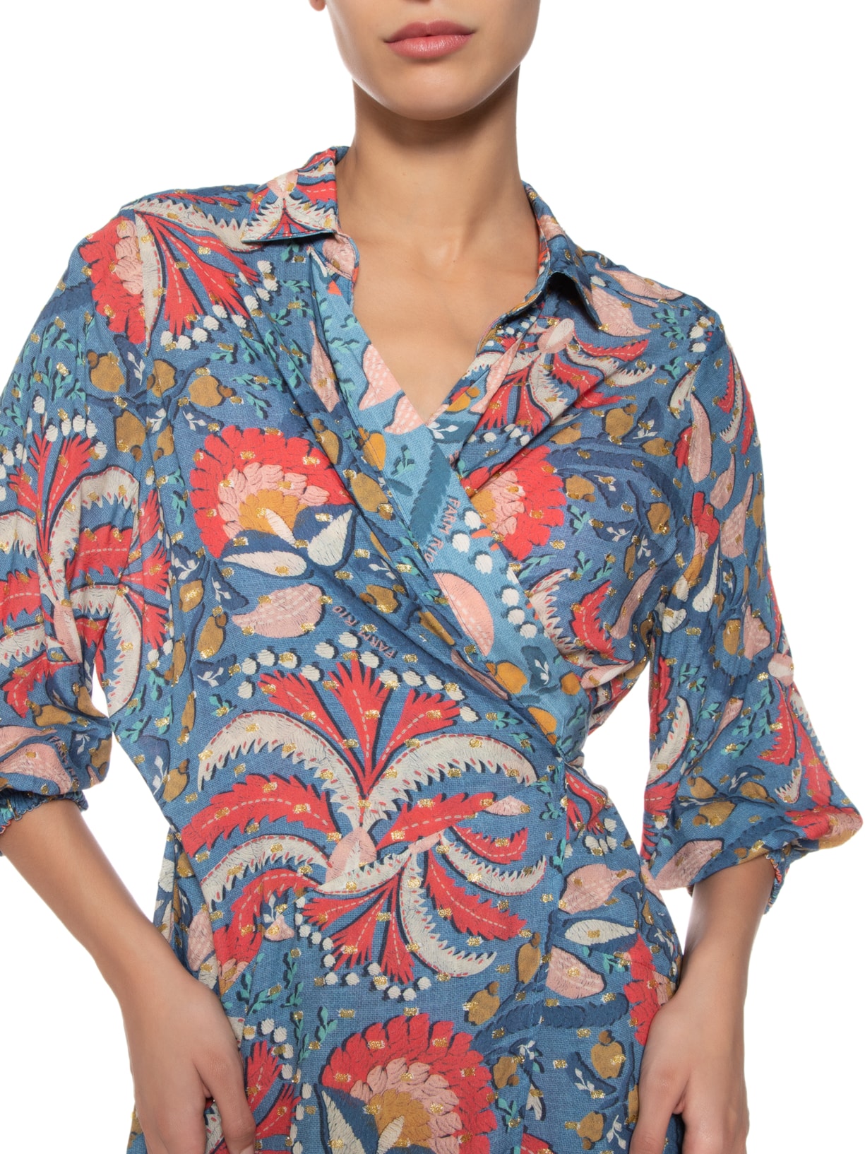 Camisa Feminina Festa De Coqueiro Azul Farm