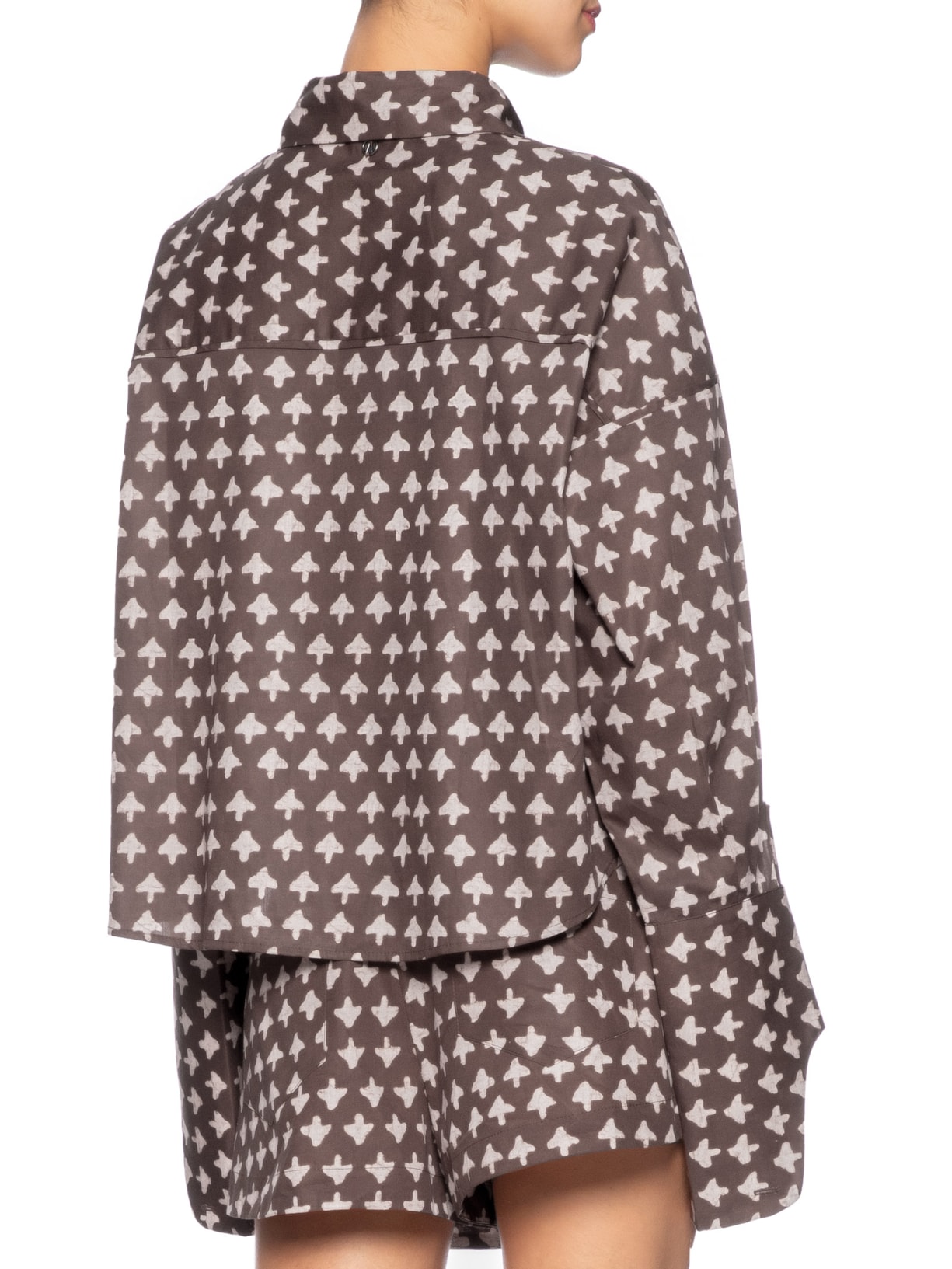 Camisa Feminina Figura E Setas Mink E Manha Marrom  Animale Jeans