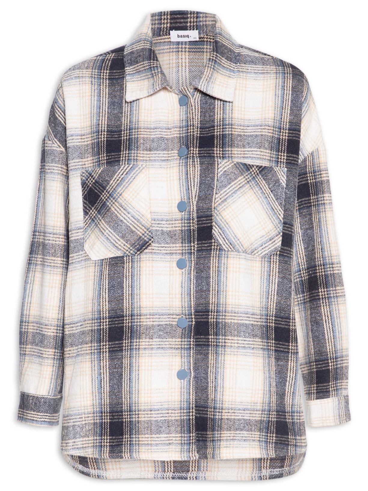 Camisa Feminina Flanela Xadrez - Azul