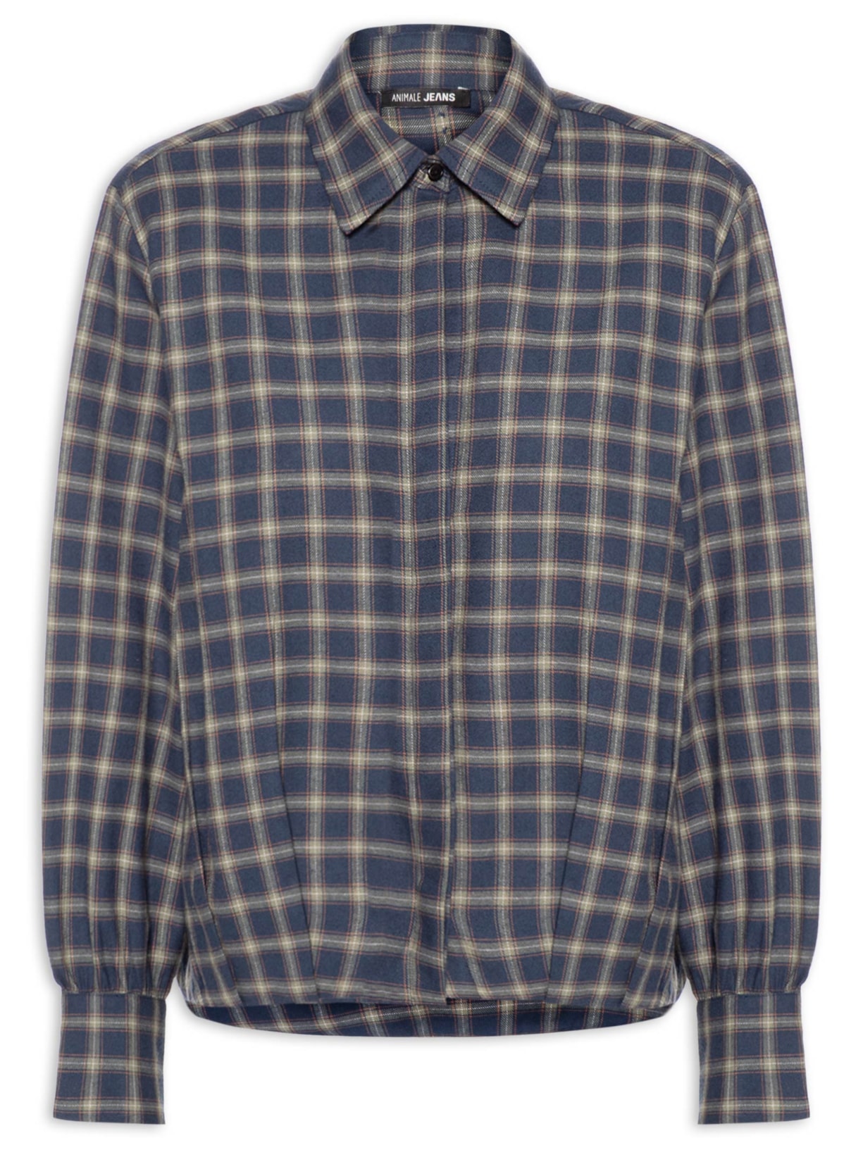 Camisa Feminina Flanela Xadrez - Azul