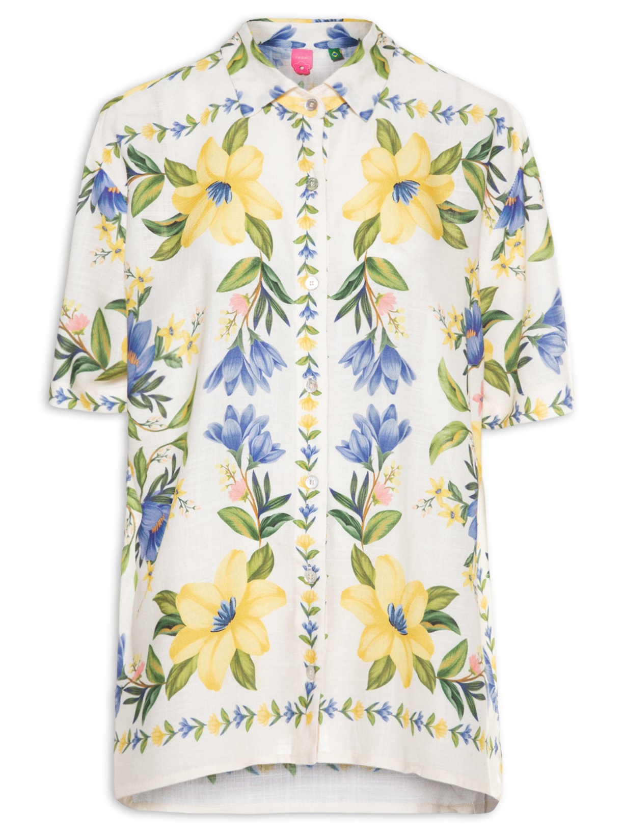 Camisa Feminina Flor De Sol - Off White
