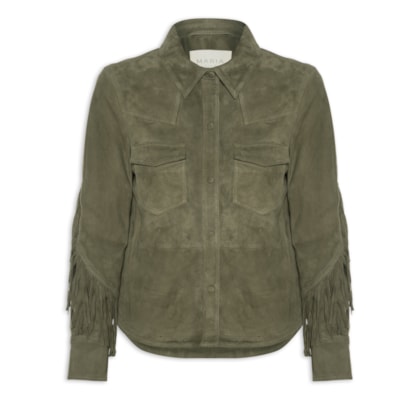 Camisa Feminina Franjas Chamois - Verde