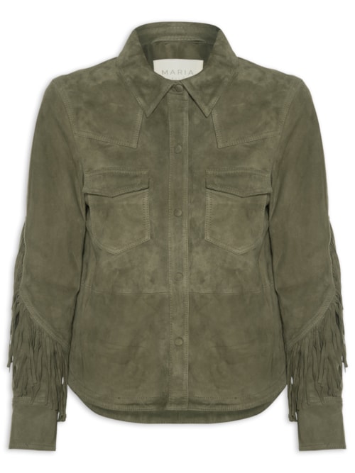 Camisa Feminina Franjas Chamois - Verde