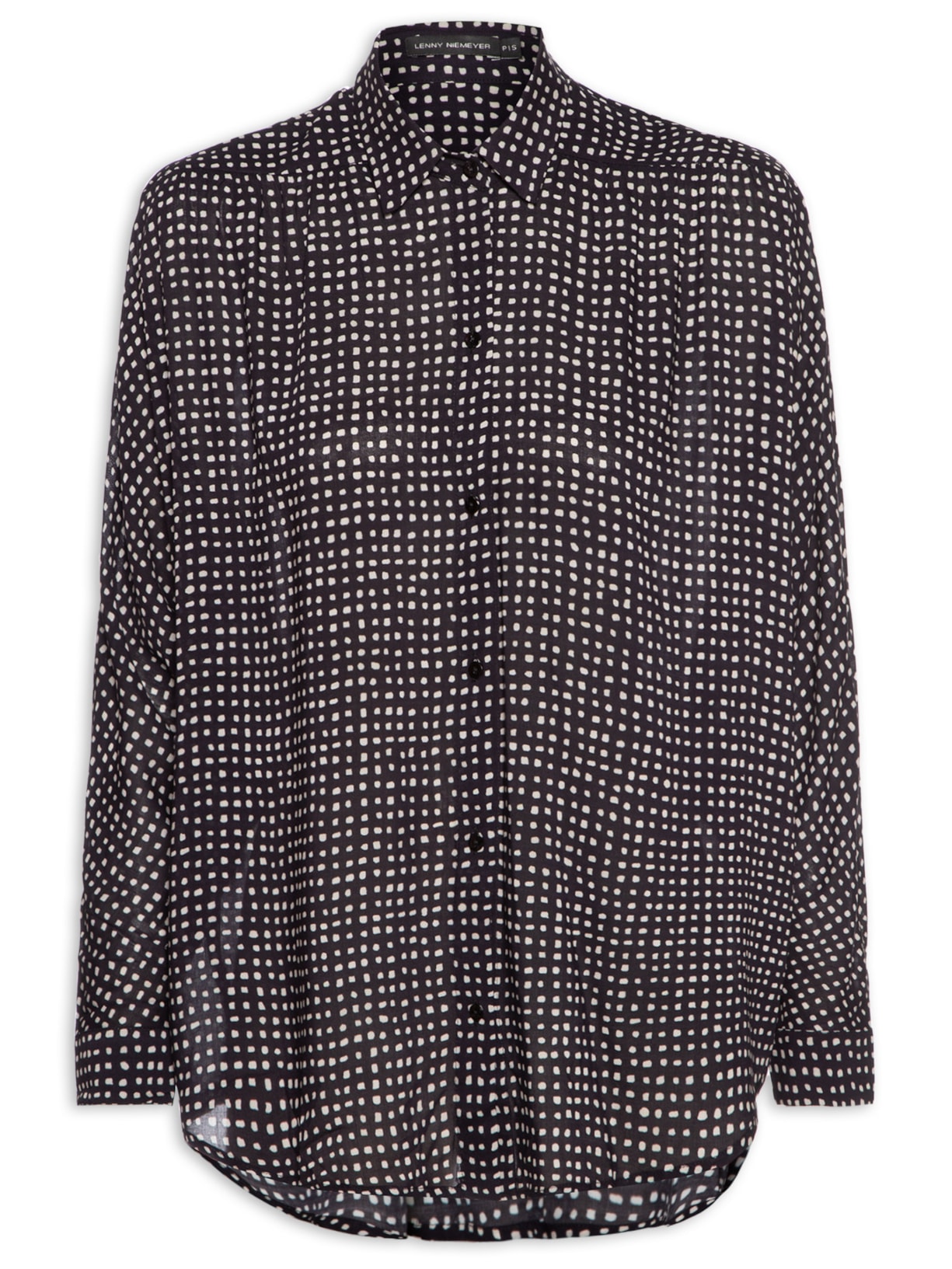 Camisa Feminina Franzido Ombro - Preto
