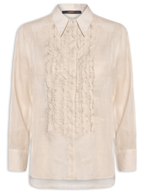 Camisa Feminina Frazidinhos - Bege