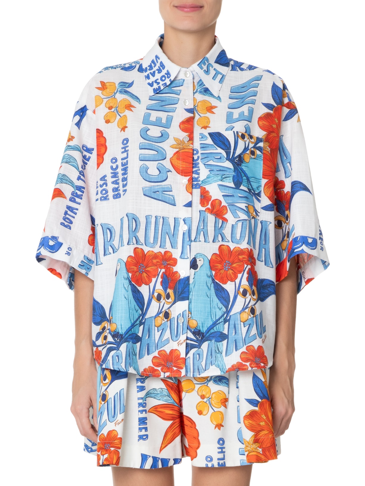 Camisa Feminina Garota Jumburana Azul Farm