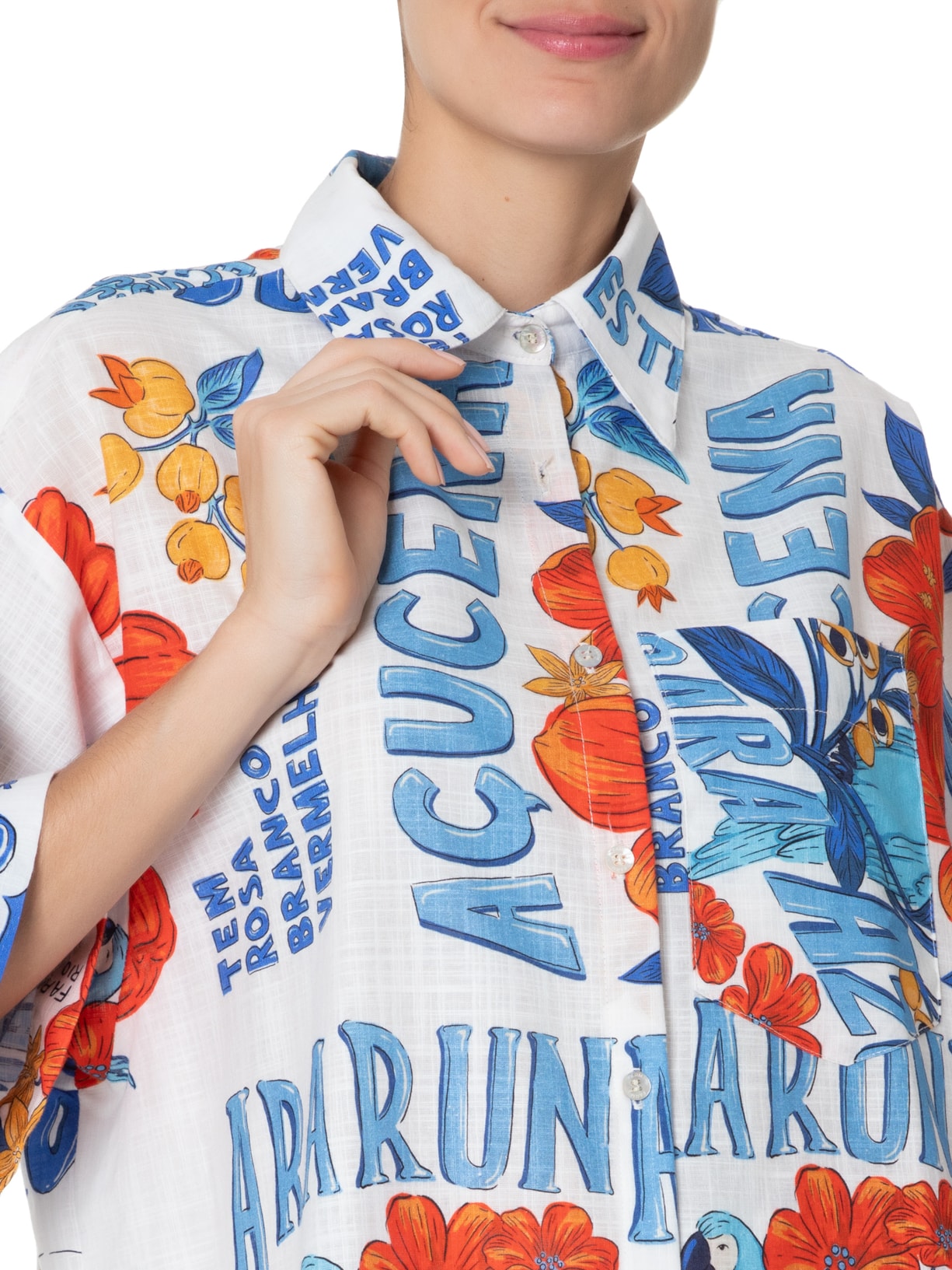 Camisa Feminina Garota Jumburana Azul Farm