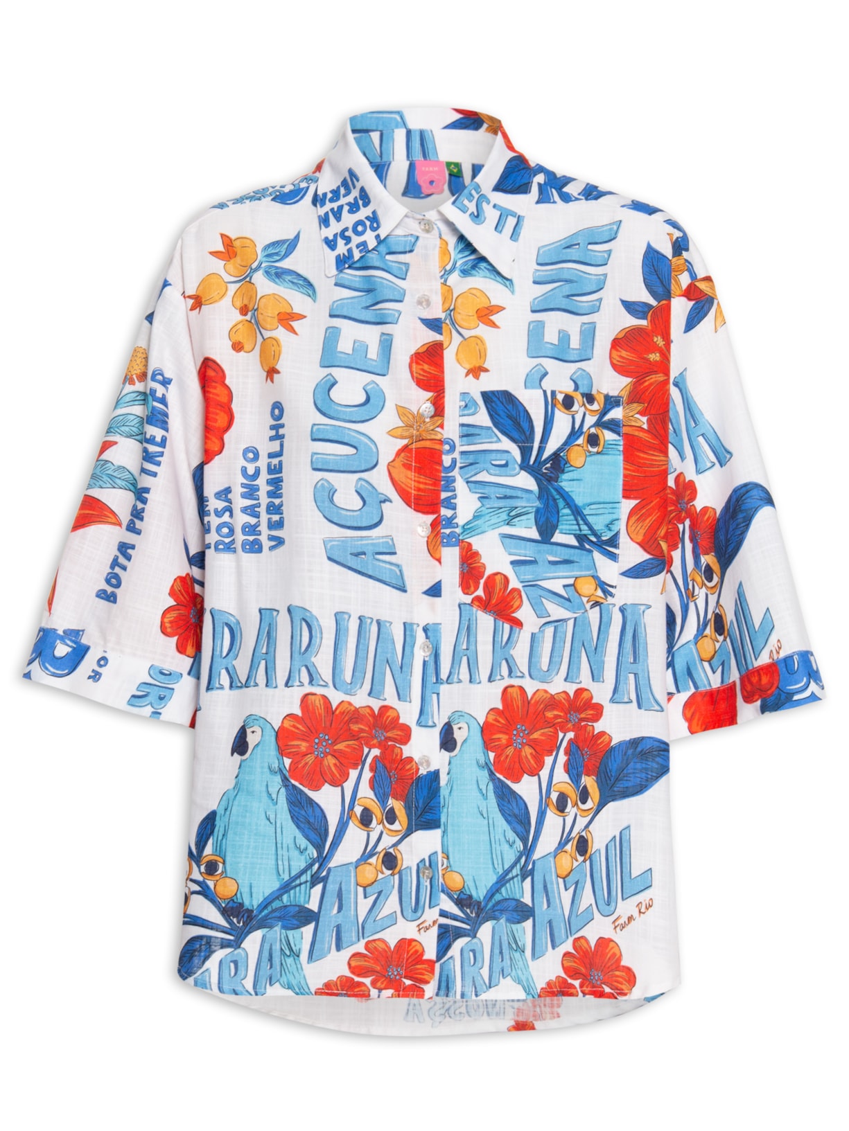 Camisa Feminina Garota Jumburana Azul Farm