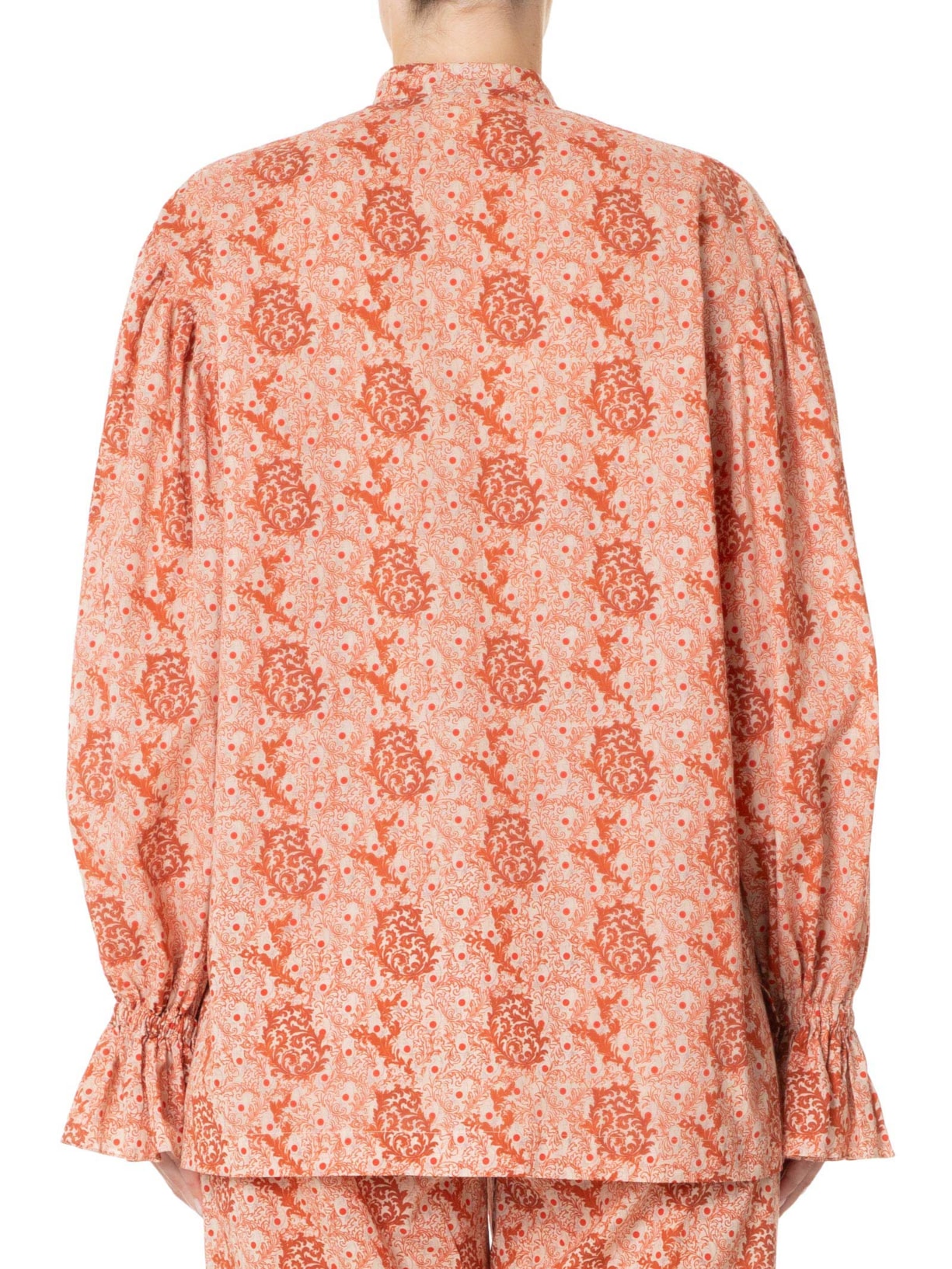 Camisa Feminina Gaze Sketch Felino Laranja  Paula Raia