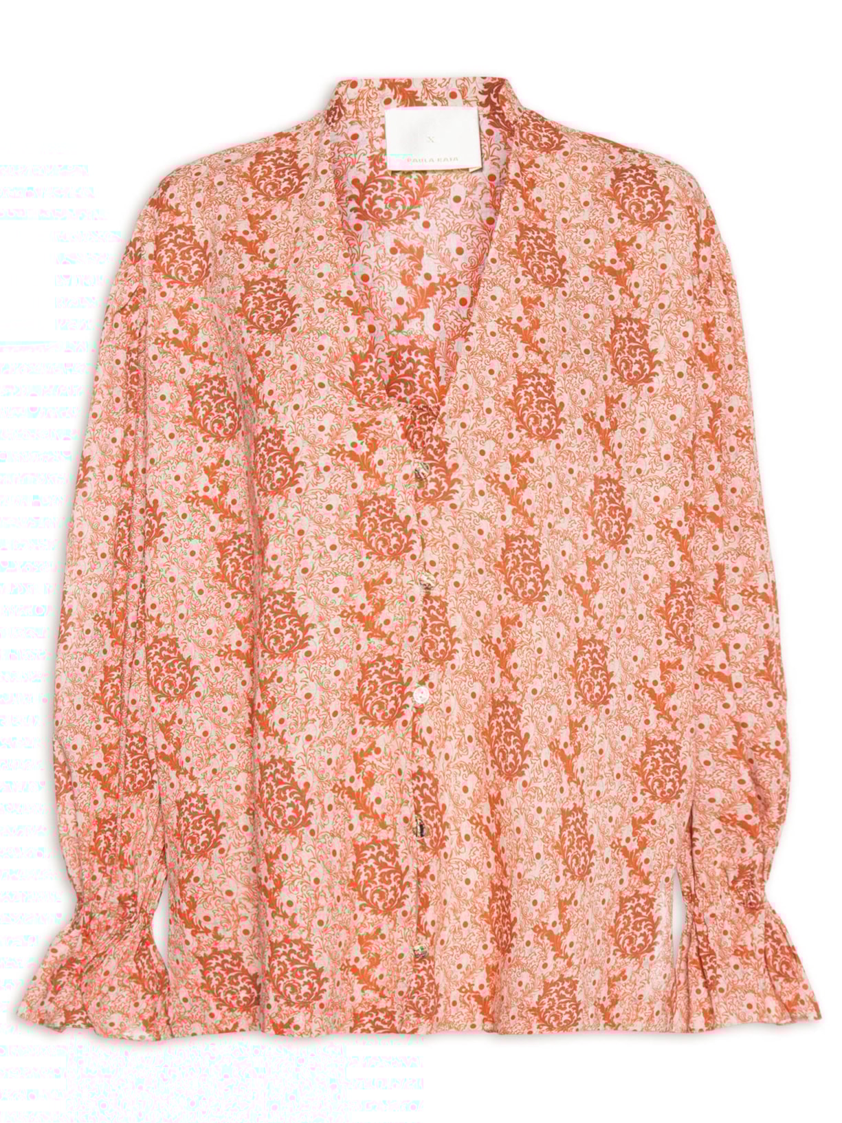 Camisa Feminina Gaze Sketch Felino - Laranja