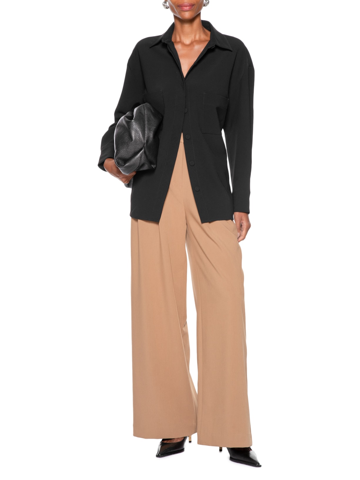 Camisa Feminina Georgia Preto Le Lis