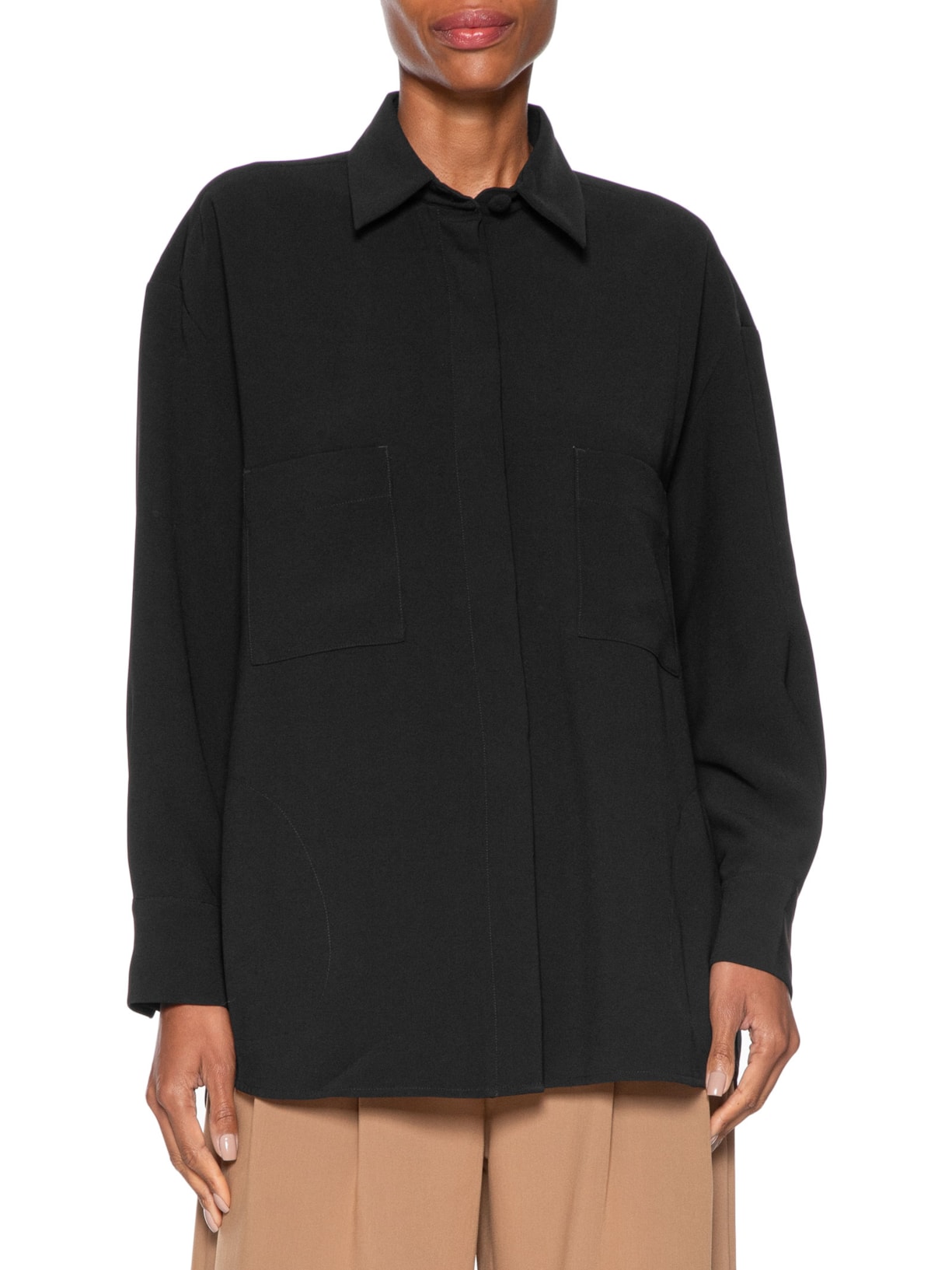 Camisa Feminina Georgia Preto Le Lis