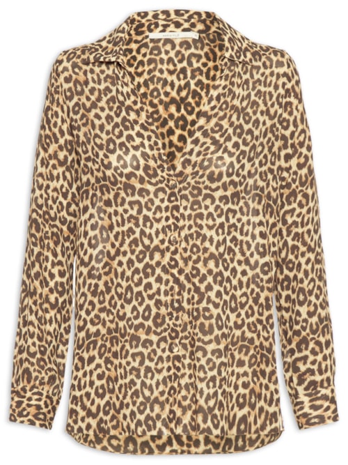 Camisa Feminina Ggt Estampa Onça - Animal Print