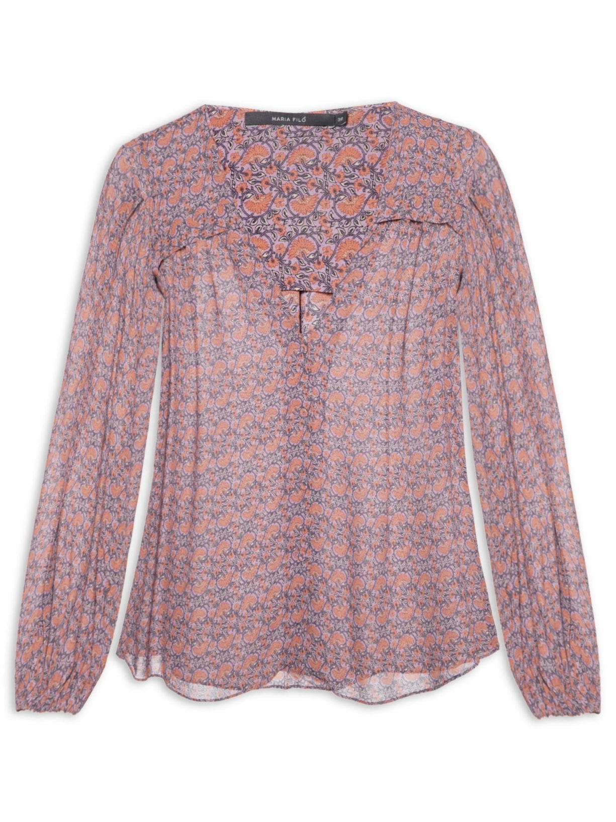 Camisa Feminina GGT Estampa Tuk Roxo Maria Filó