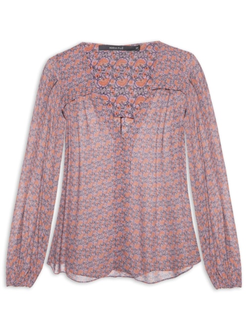 Camisa Feminina GGT Estampa Tuk - Roxo