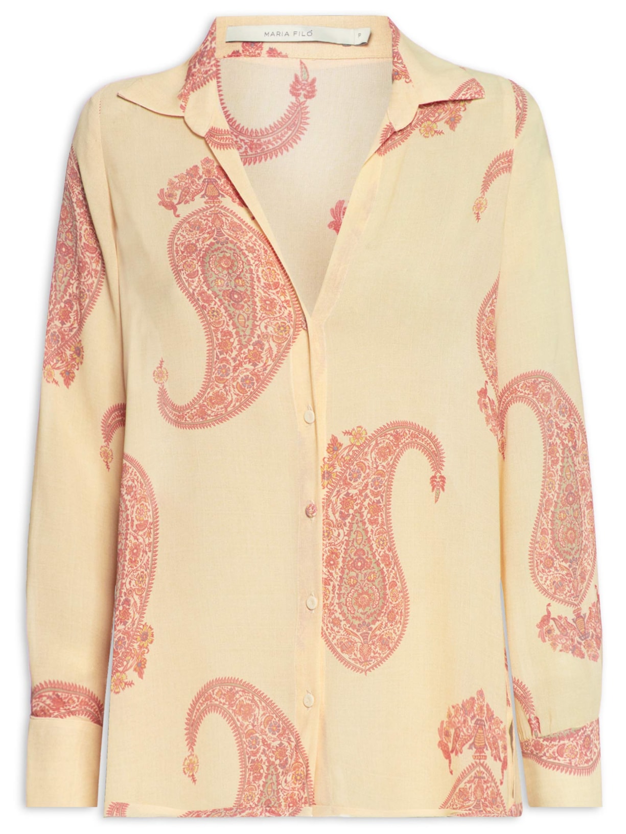 Camisa Feminina GGT Paisley Grande - Bege