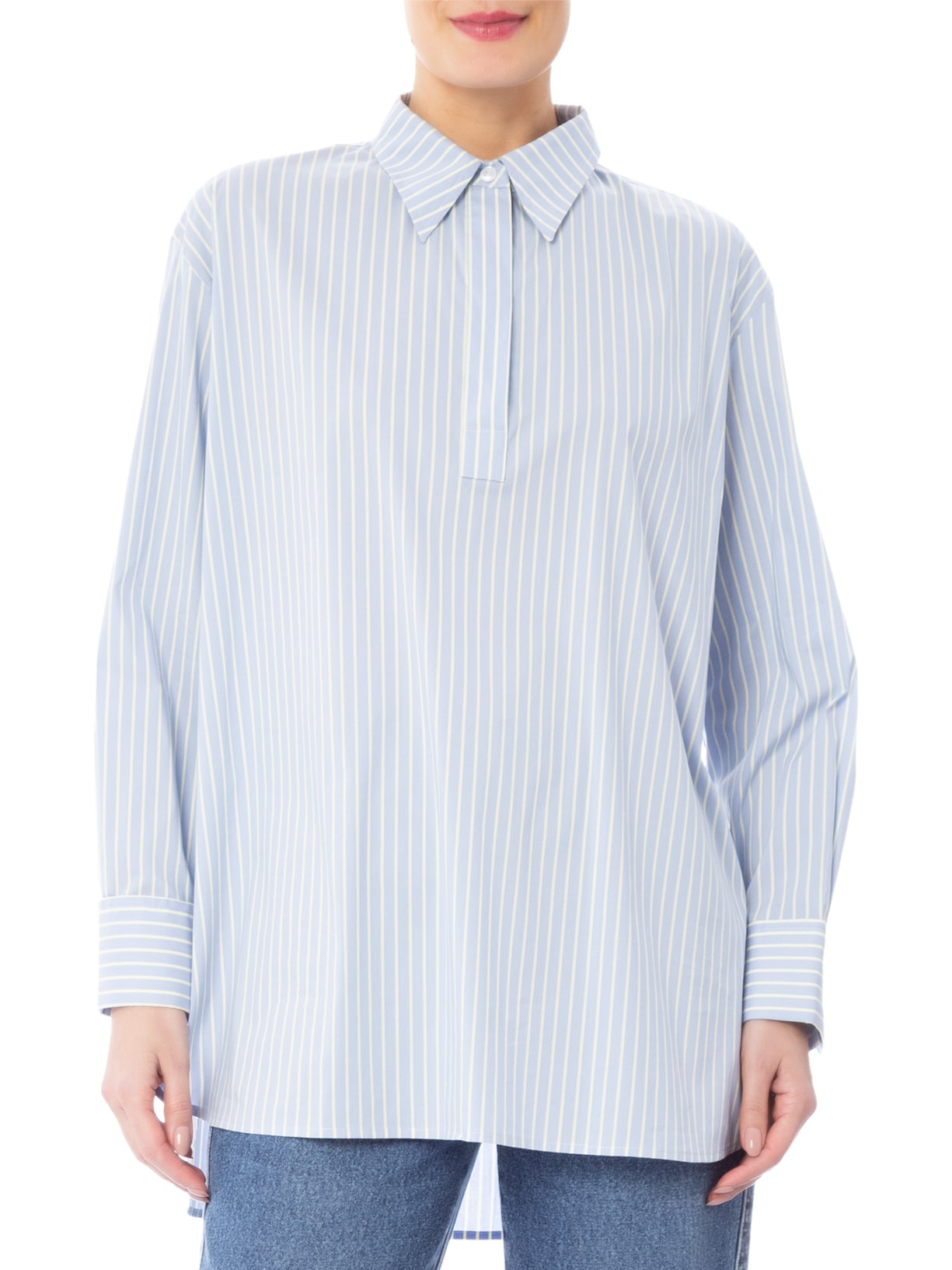 Camisa Feminina Gilles – Azul Carol Bassi