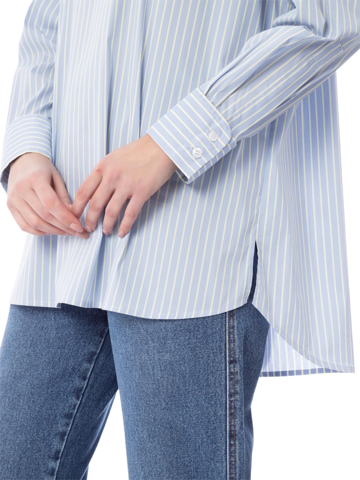 Camisa Feminina Gilles – Azul Carol Bassi