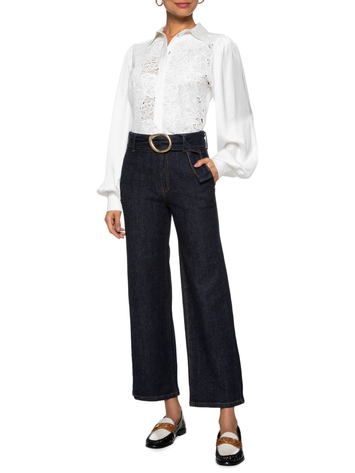 Camisa Feminina Giorgia Branco Le Lis