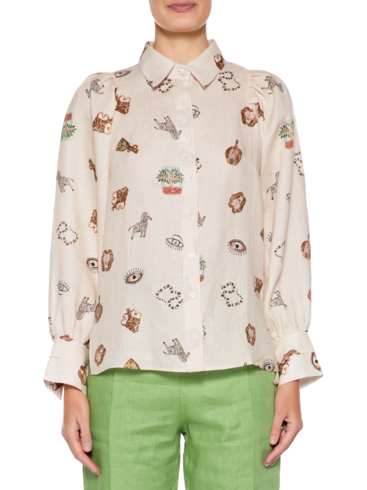 Camisa Feminina Giulia Bege Le Lis