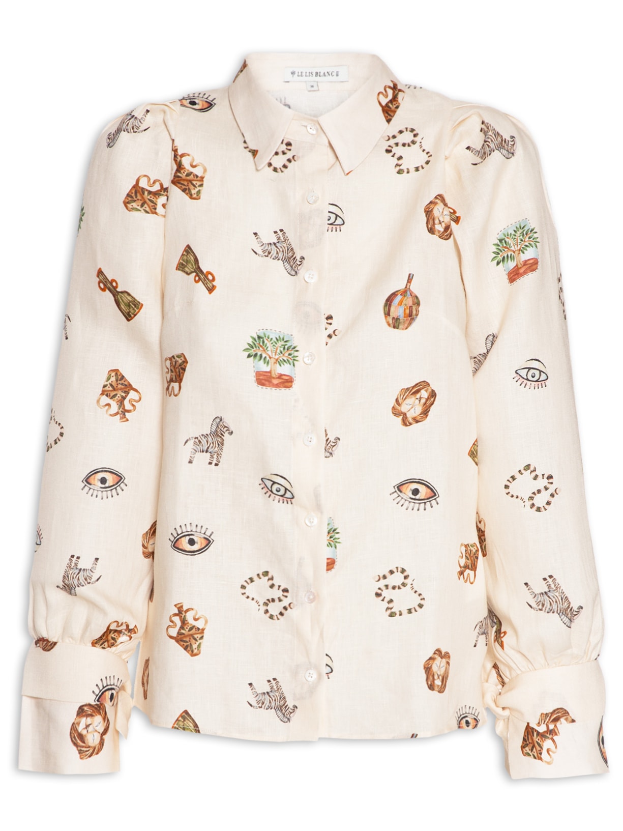 Camisa Feminina Giulia Bege Le Lis