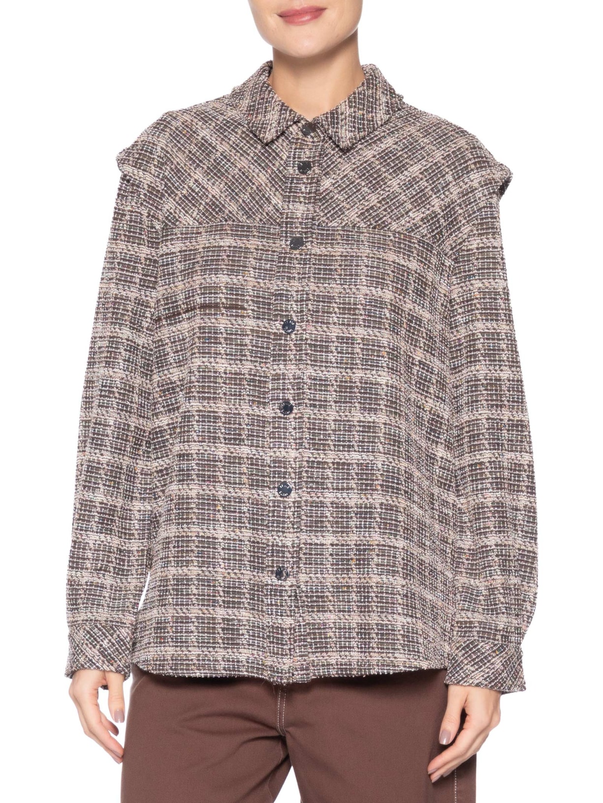 Camisa Feminina Hanna Cinza Le Lis