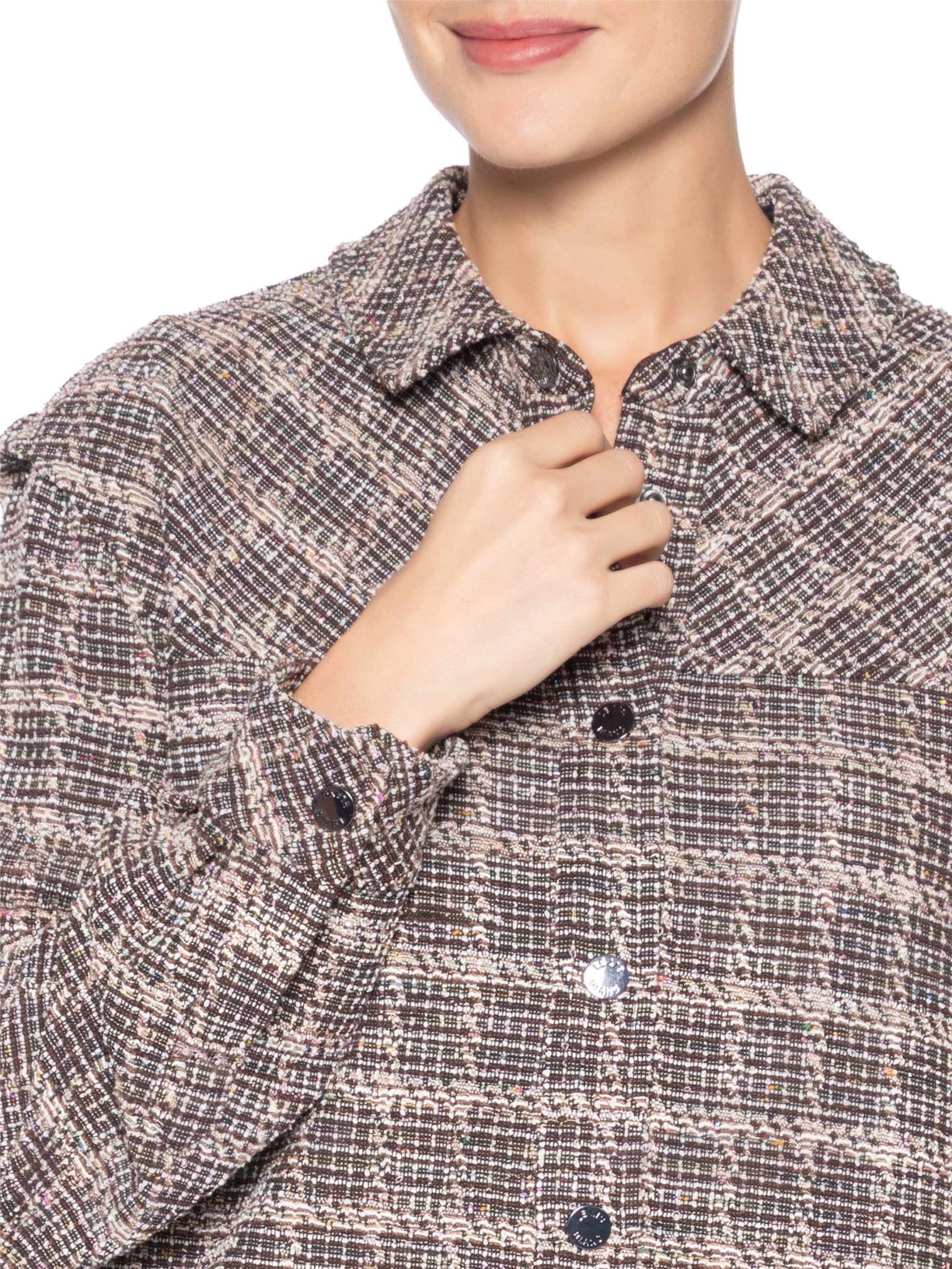 Camisa Feminina Hanna Cinza Le Lis