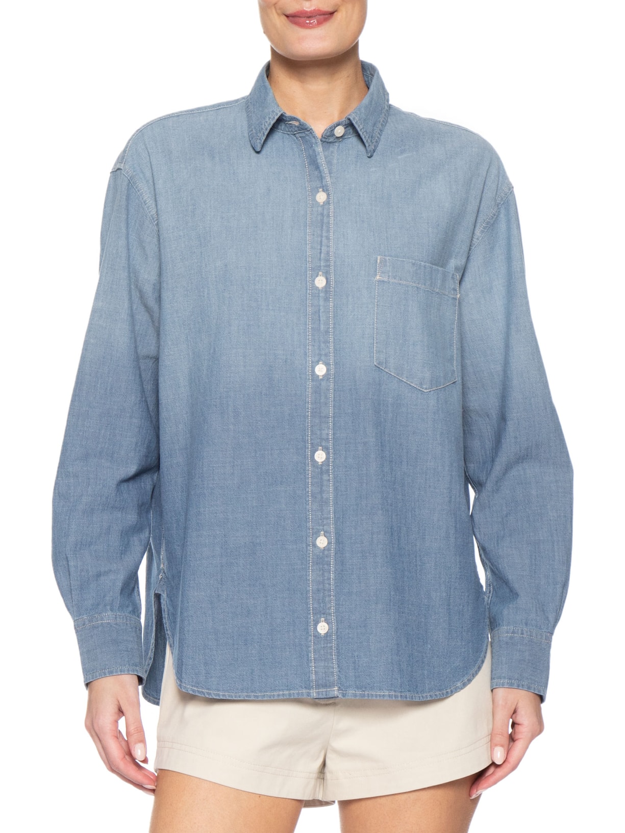 Camisa Feminina Harlie Boyfriend Azul Levi's