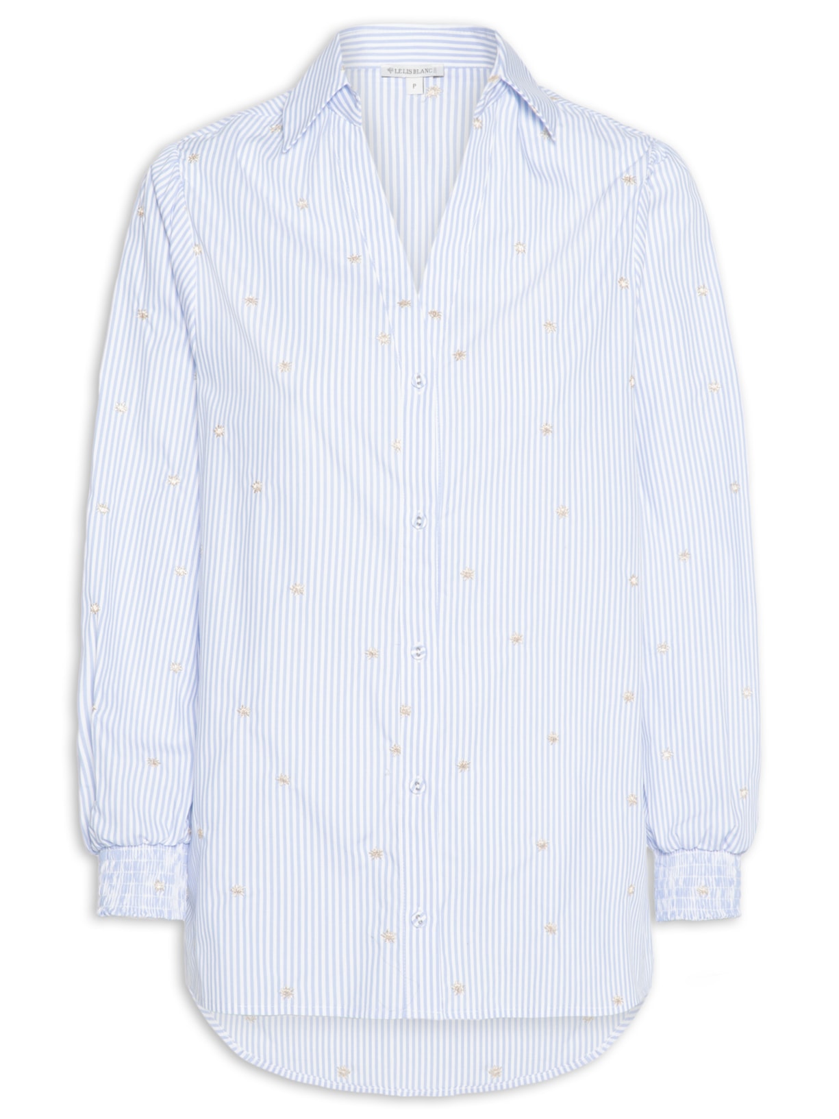 Camisa Feminina Helena Azul Le Lis