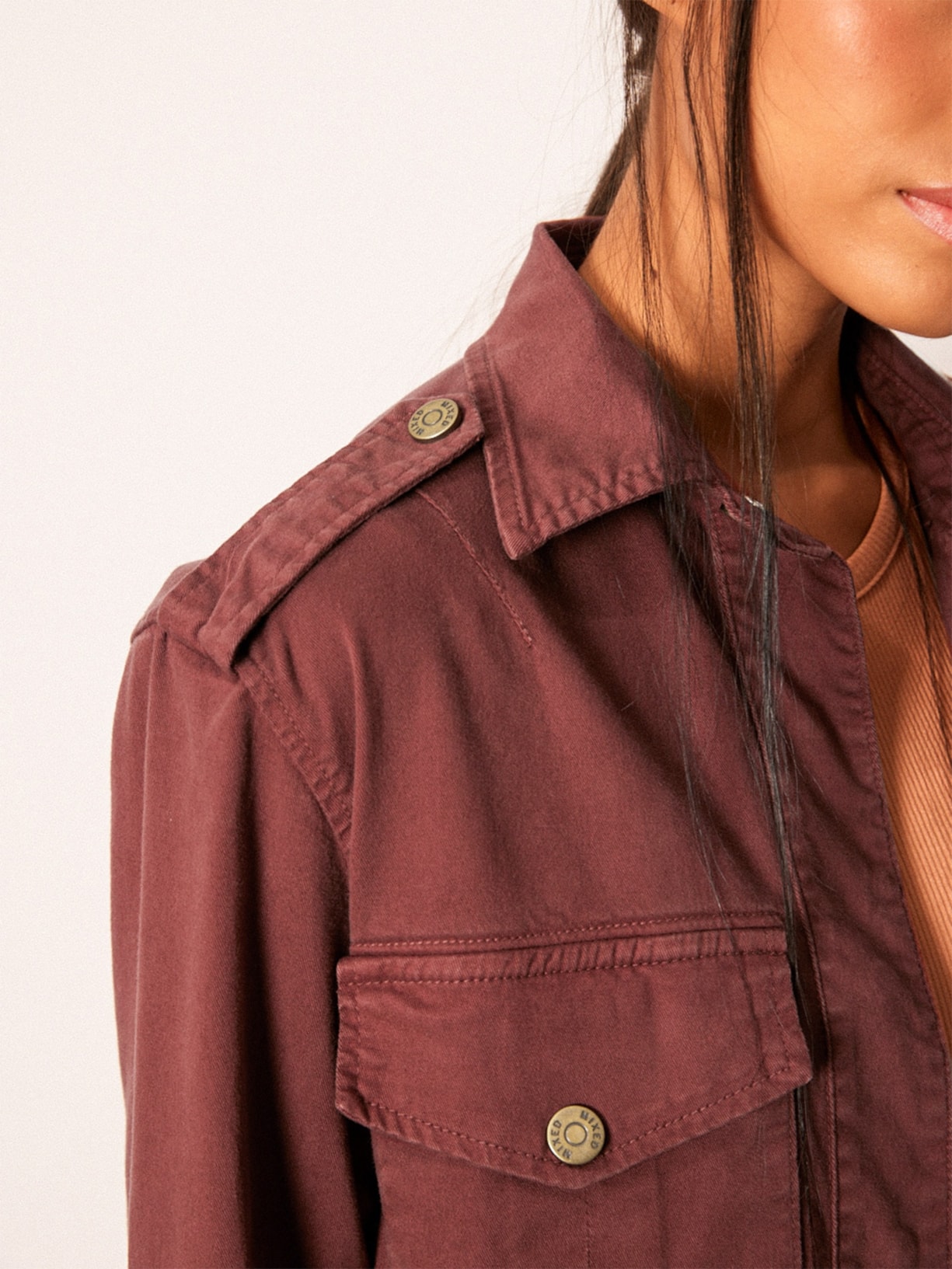 Camisa Feminina Henna Marrom Mixed