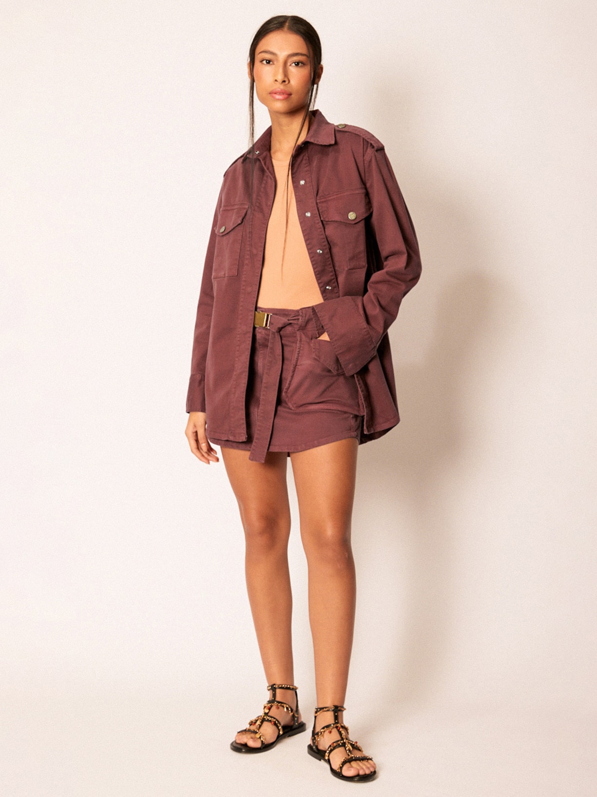 Camisa Feminina Henna Marrom Mixed