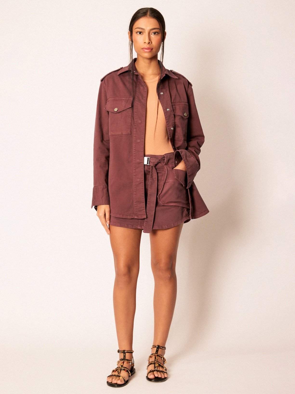 Camisa Feminina Henna Marrom Mixed