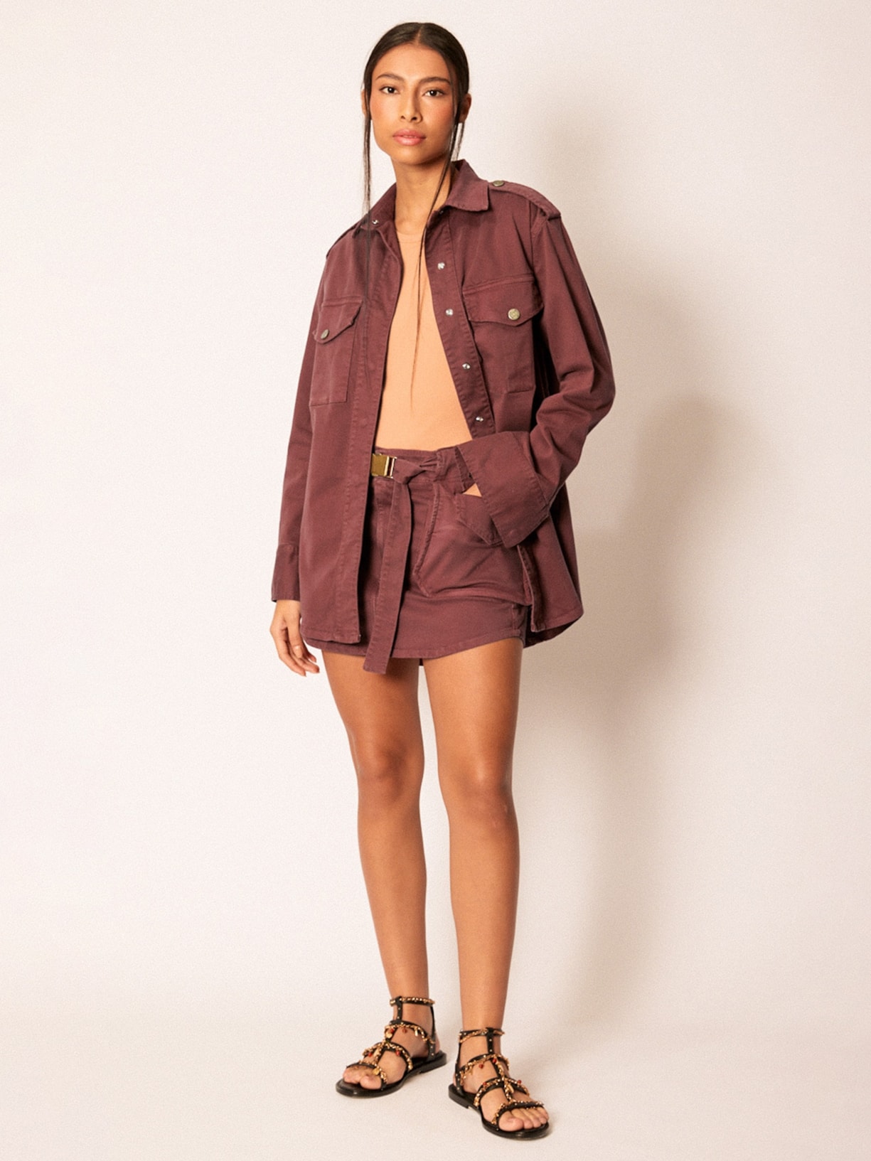 Camisa Feminina Henna Marrom Mixed