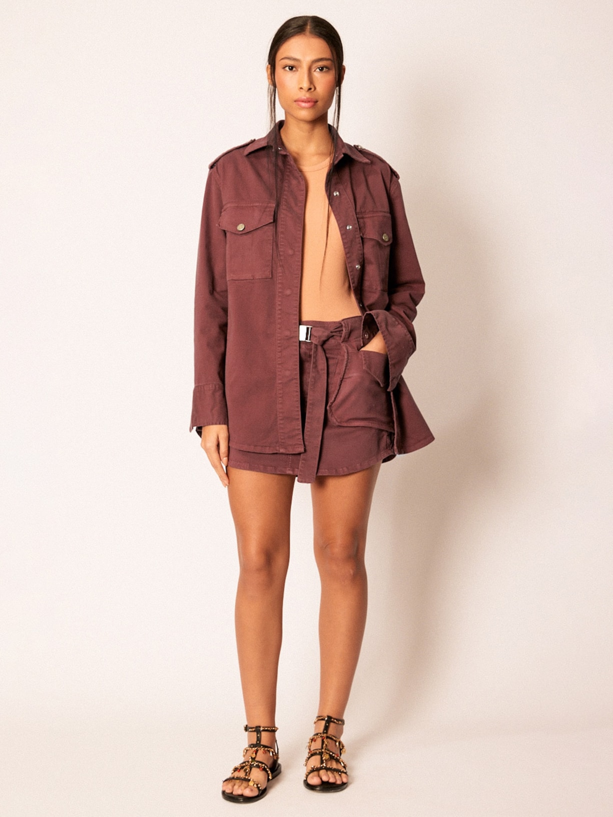 Camisa Feminina Henna Marrom Mixed