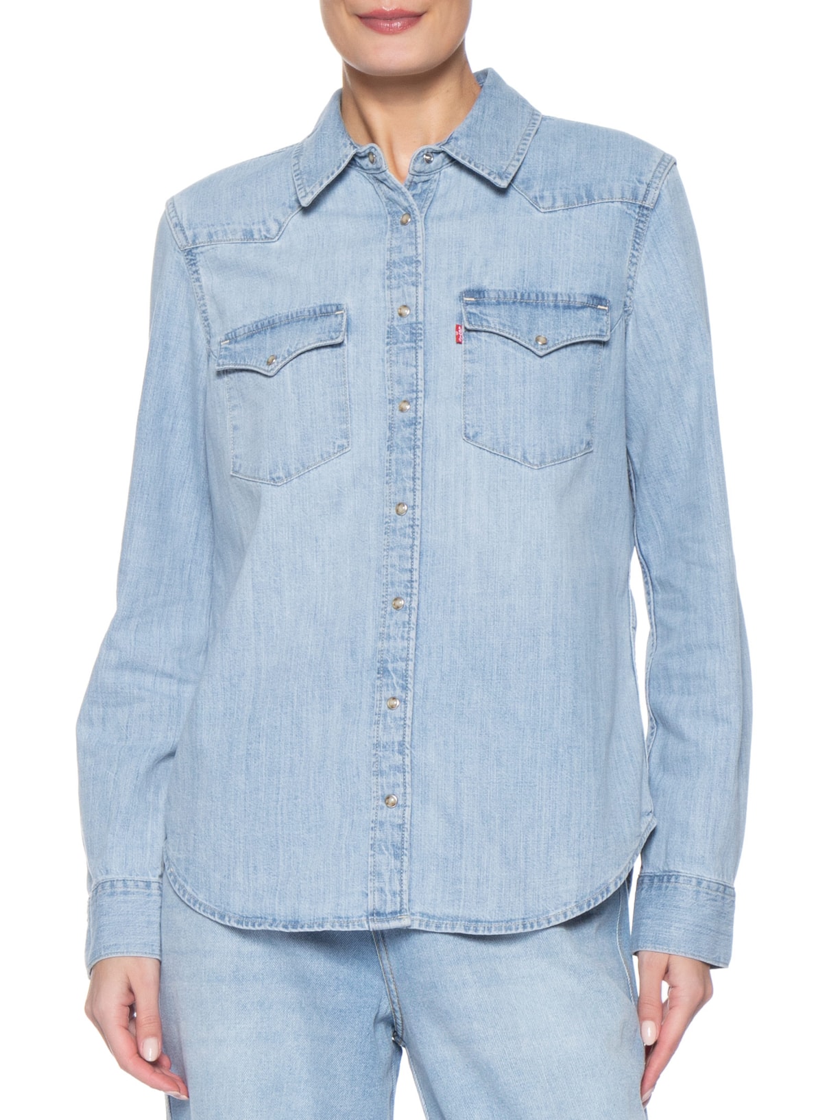 Camisa Feminina Heritage Western Denim Azul Levi's
