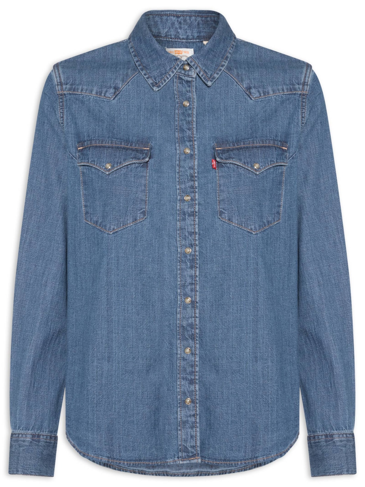 Camisa Feminina Heritage Western Denim Shirt Azul Levi's