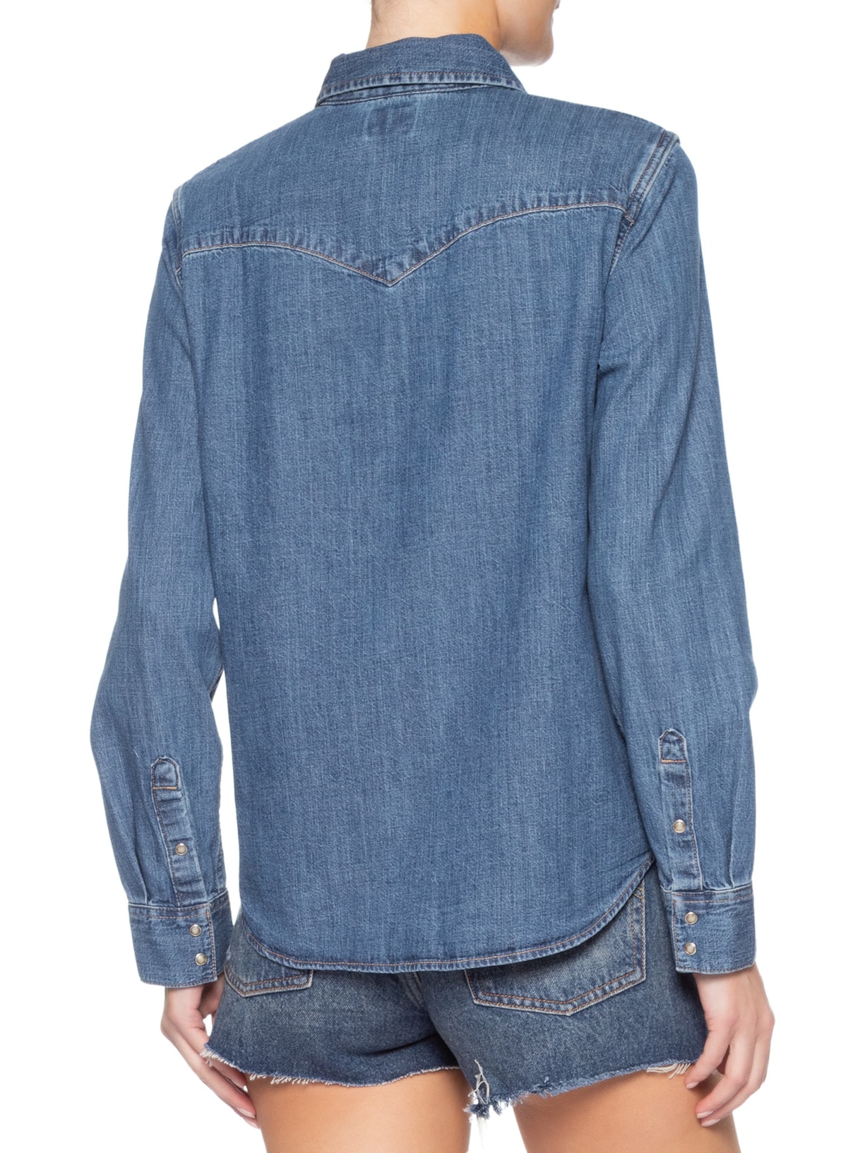 Camisa Feminina Heritage Western Denim Shirt Azul Levi's