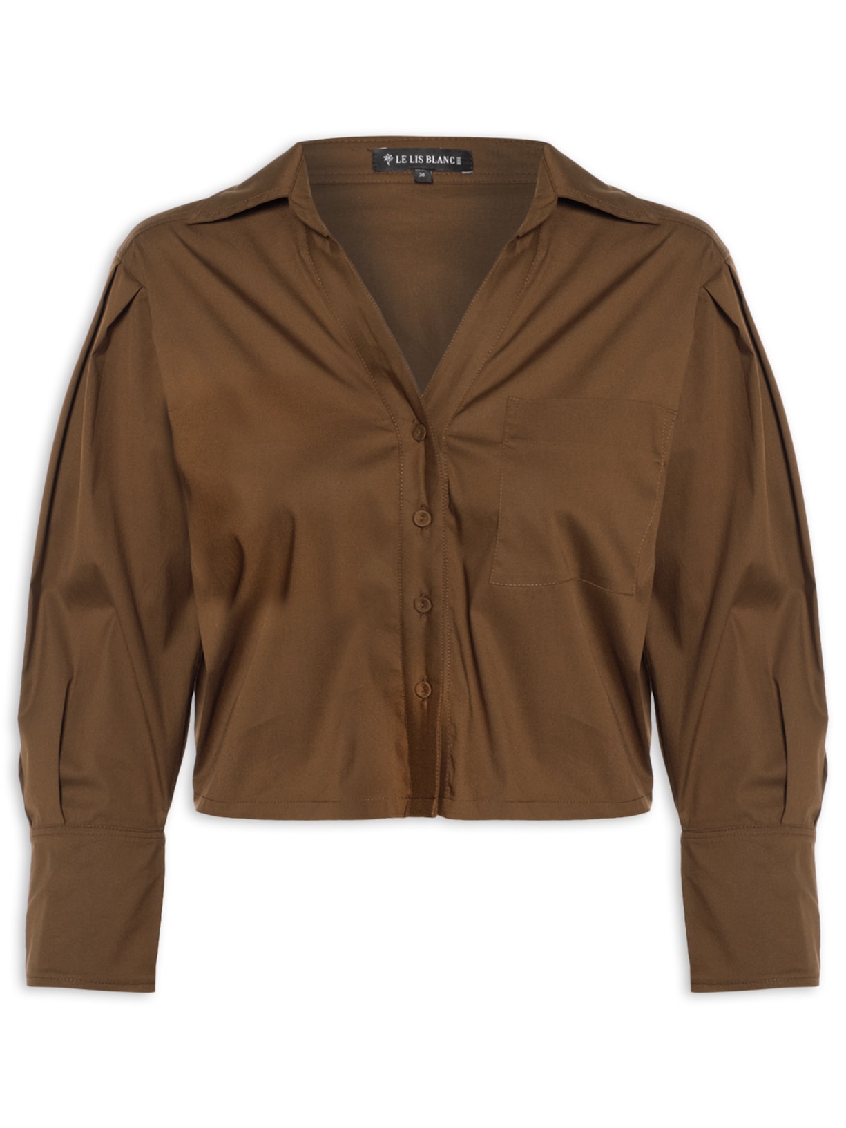 Camisa Feminina Hermione Marrom Le Lis