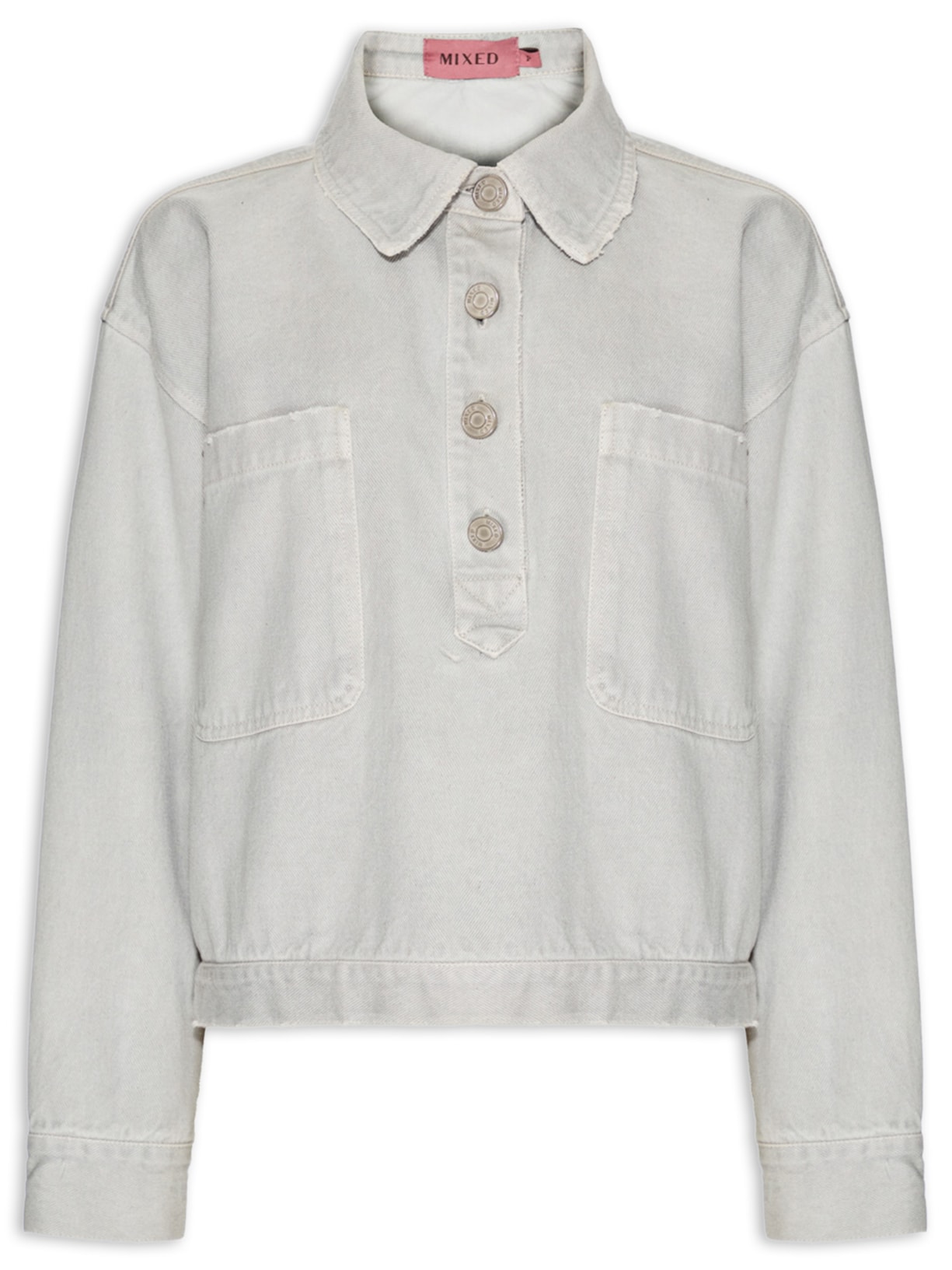 Camisa Feminina Ice Jeans I26 Cinza Mixed