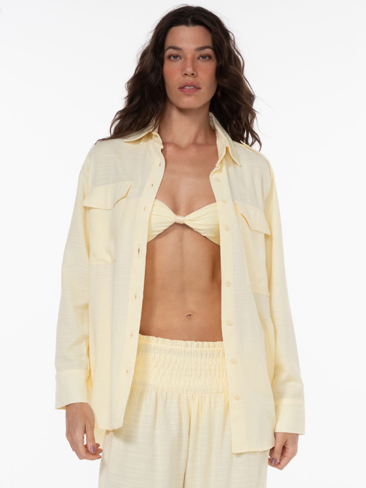 Camisa Feminina Ilha Amarelo Triya