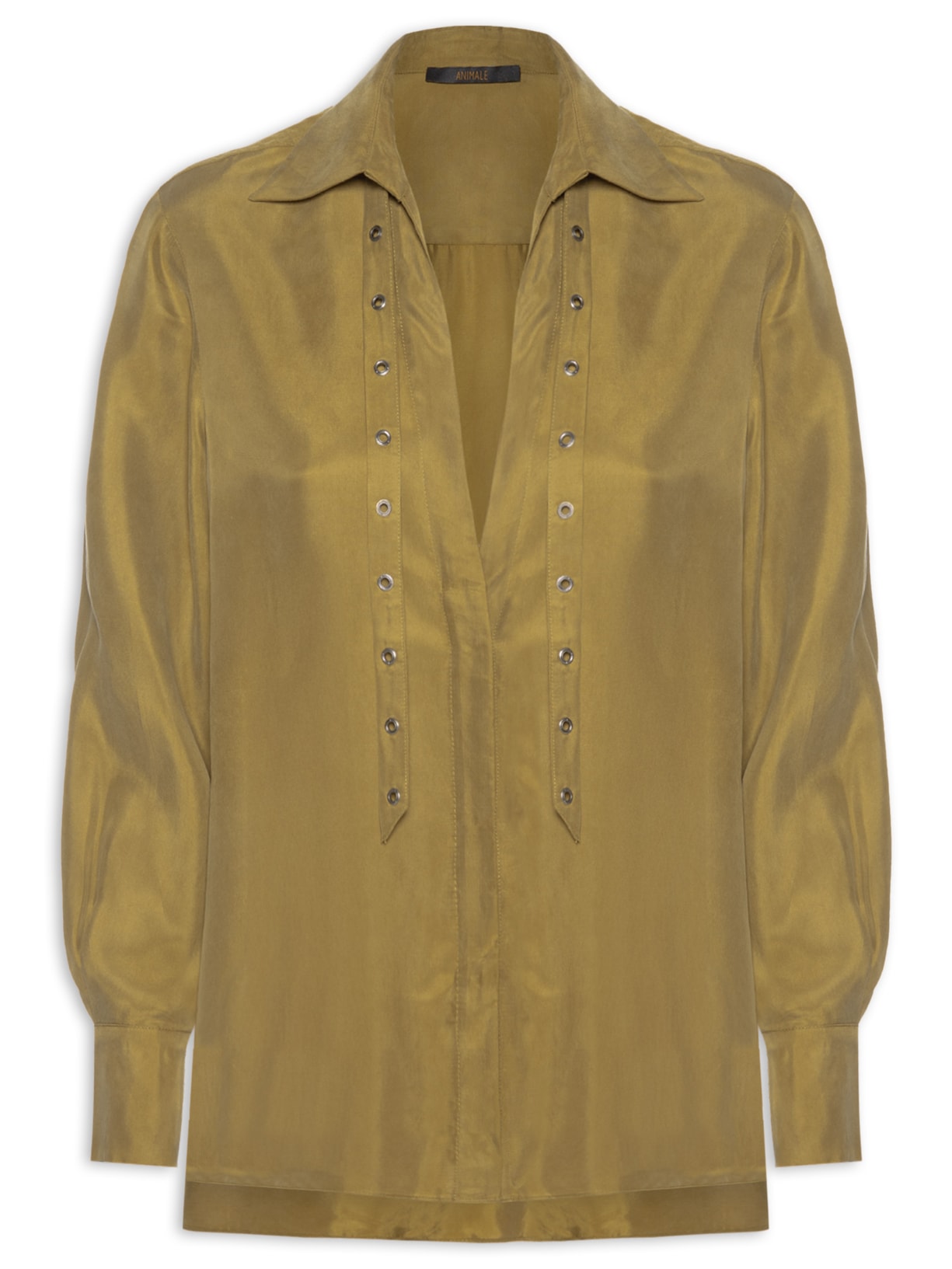 Camisa Feminina Ilhos - Verde