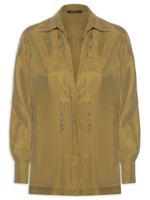 Camisa Feminina Ilhos - Verde