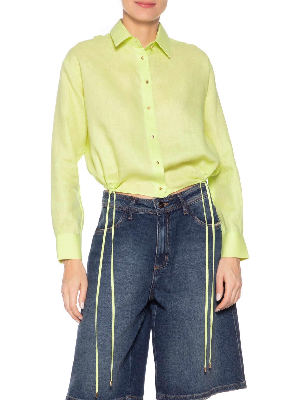 Camisa Feminina Iris II Verde Le Lis