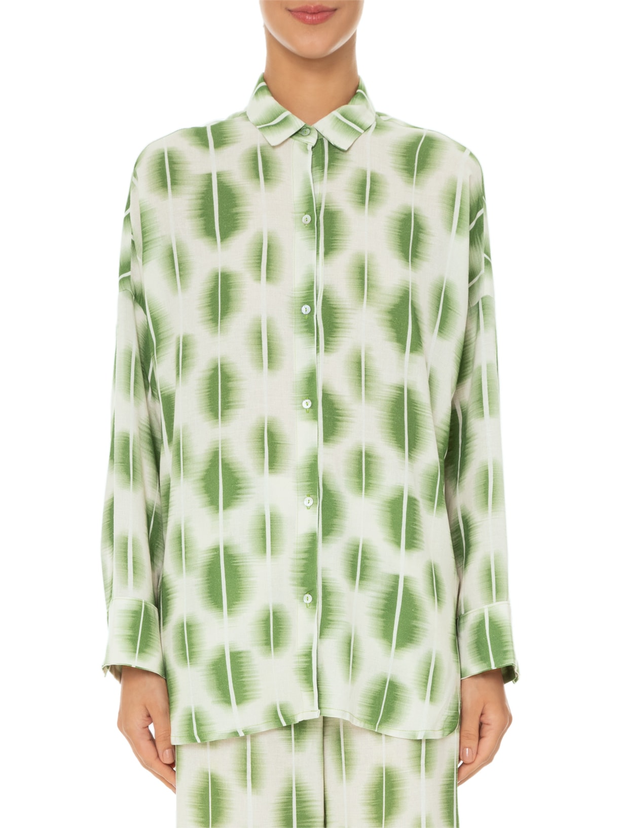 Camisa Feminina Jacarta Verde Lenny Niemeyer