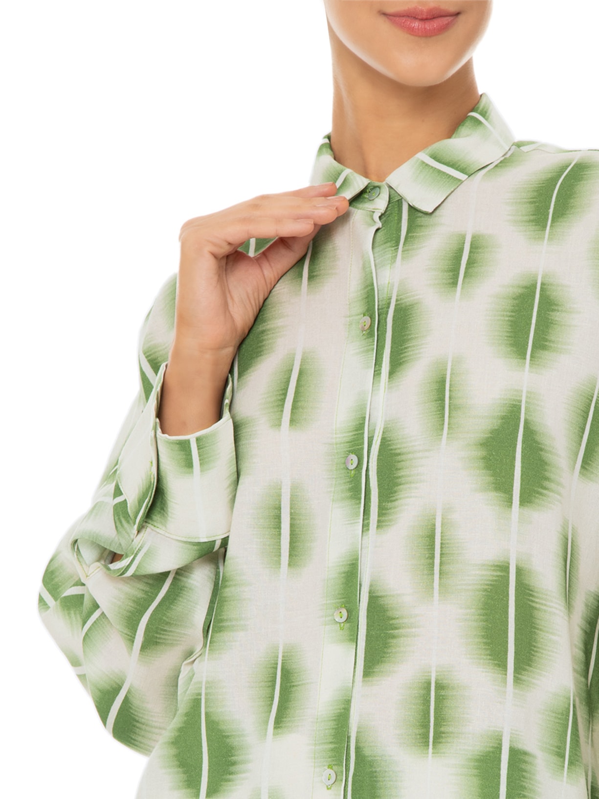 Camisa Feminina Jacarta Verde Lenny Niemeyer