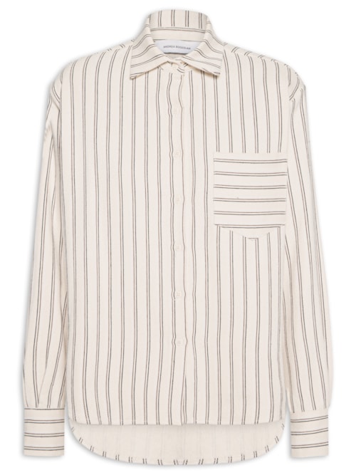 Camisa Feminina Jacquard Iolane - Bege
